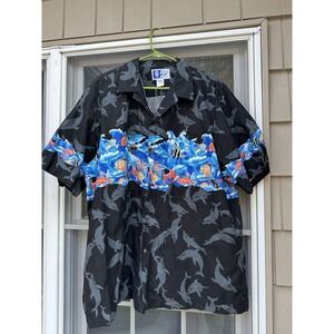 Vintage 90's RJC LTD Made in USA  Hawaiian Shirt Men's size 2XL